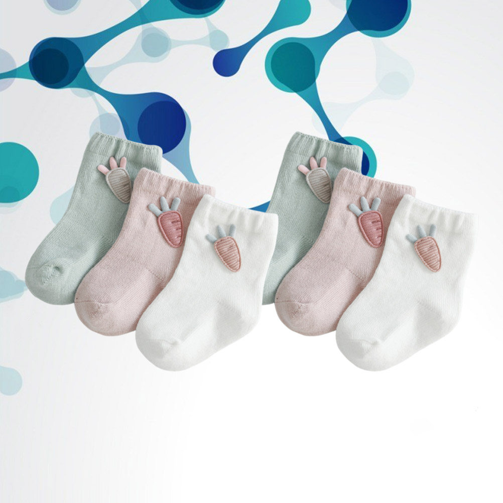 Unisex Baby Socks Non Slip - 3 أزواج من جوارب الأطفال القطنية