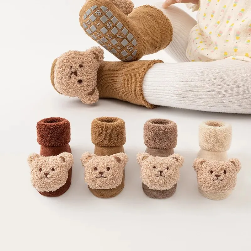أحذية بسيطة وجميلة مع مخملية ل - مراجعة Unisex Baby Socks Non Slip وسعره