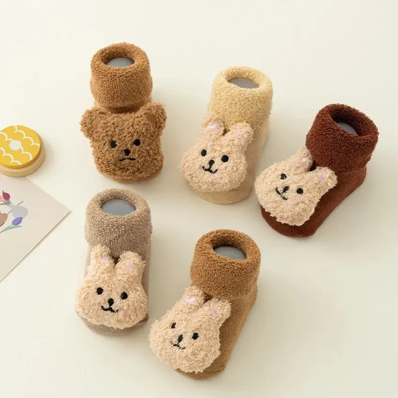 أحذية بسيطة وجميلة مع مخملية ل - مراجعة Unisex Baby Socks Non Slip وسعره