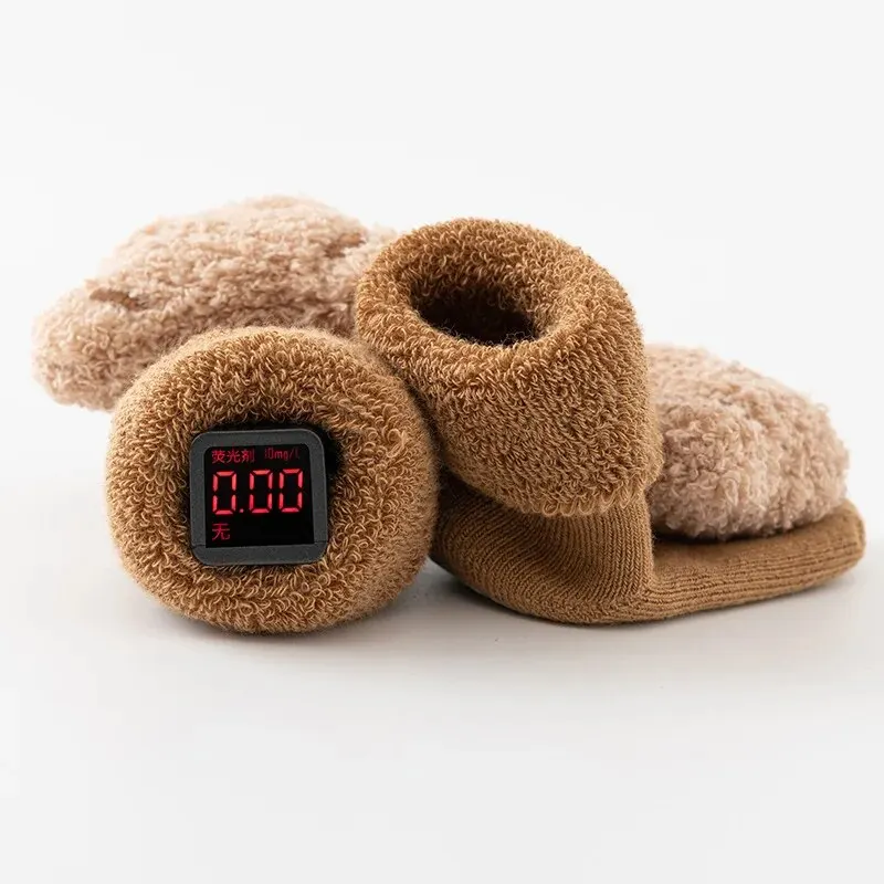 أحذية بسيطة وجميلة مع مخملية ل - مراجعة Unisex Baby Socks Non Slip وسعره