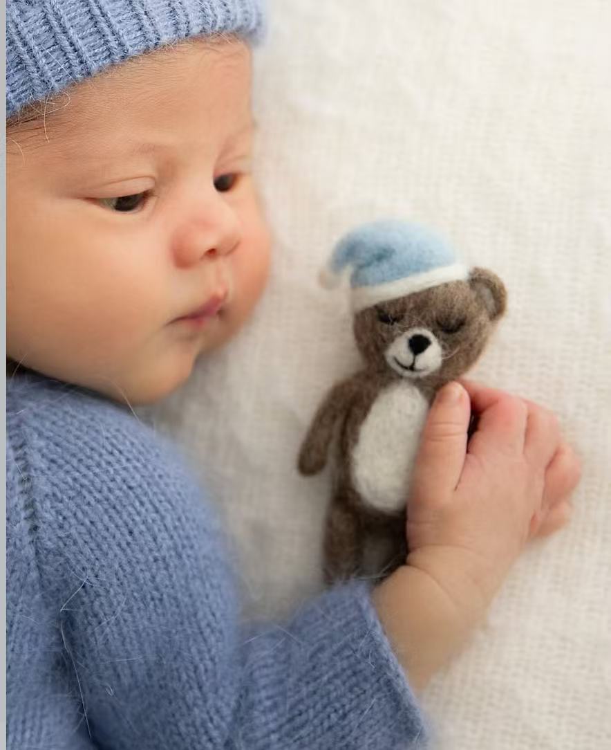طقم رومبر وقبعة محبوكة للأطفال - مراجعة Infant Photography Props Outfit وسعره